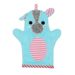 Zoocchini - Baby Snow Terry Bath Mitt, Yorkie 0/18M